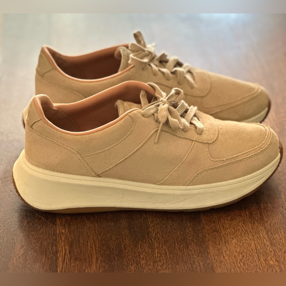 FitFlop F-Mode tan suede sneakers size 8
